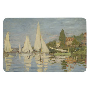 Regatta's bij Argenteuil, Olieverfschilderij, Clau Magneet