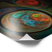 Regeboorblauwe Abstracte foto's afdrukken Foto Afdruk (Hoek)