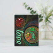 Regeboorte Green Love Briefkaart (Staand voorkant)
