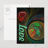 Regeboorte Green Love Briefkaart (Voorkant / Achterkant)