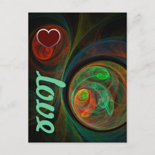 Regeboorte Green Love Briefkaart