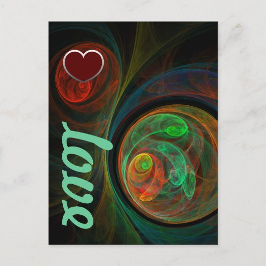 Regeboorte Green Love Briefkaart (Voorkant)