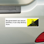Regeer me niet! bumpersticker (Op auto)