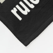 Regel # 1 altijd baas grappige kat meme fleece deken (Hoek)