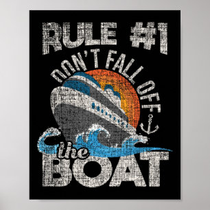 Regel 1 Herfst niet van de boot af - Cruise Cruisi Poster