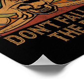 Regel #1 Herfst niet van de boot piraat cadeau vad Poster (Hoek)