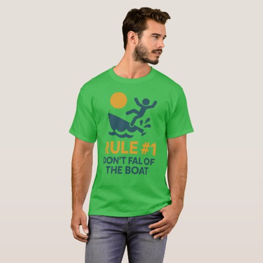 Regel 1 Herfst niet van de boot T-shirt (Voorkant volledig)