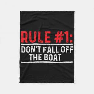 Regel 1 Herfst niet van de boot - varen met M Fleece Deken
