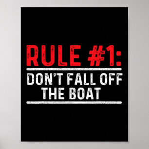 Regel 1 Herfst niet van de boot - varen met M Poster