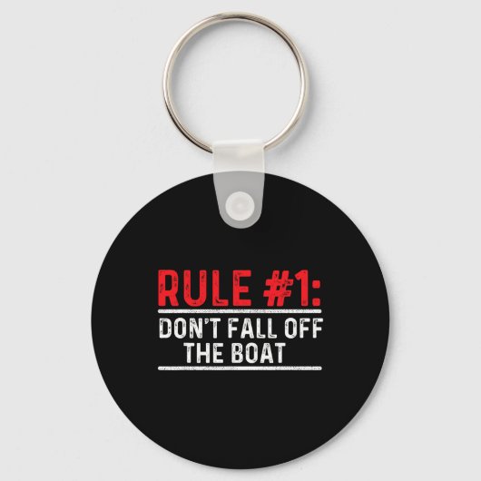 Regel 1 Herfst niet van de boot - varen met M Sleutelhanger (Voorkant)