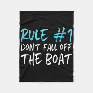 Regel #1 Herfst niet van het bootje met een leuk c Fleece Deken