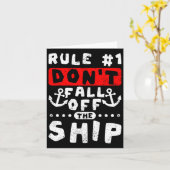 Regel 1: Herfst niet van het cruiseschip Kaart (Gele Bloem)