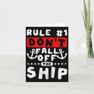 Regel 1: Herfst niet van het cruiseschip Kaart