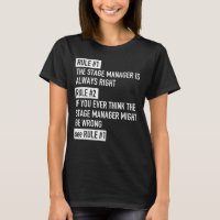 Regel 1 Stage Manager is altijd juist - Theater