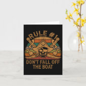Regel #1 Val Niet Van De Boot Af Piratencadeau Vad Kaart (Gele Bloem)