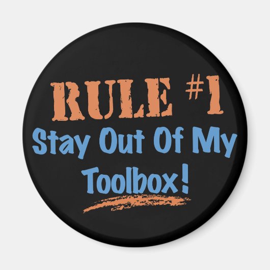 Regel #1 Verblijf uit Mijn doos van het Hulpmiddel Magneet (Voorkant)