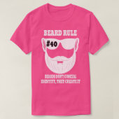 Regel 40 beards Donx27t Conceal Identity T-shirt (Design voorkant)