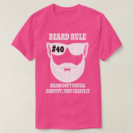 Regel 40 beards Donx27t Conceal Identity T-shirt (Design voorkant)