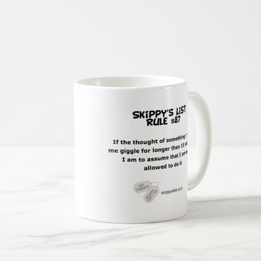 Regel 87 mok (Voorkant rechts)