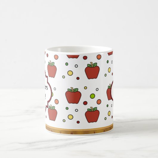 Regel Apple Pattern op maat Koffiemok (Center)