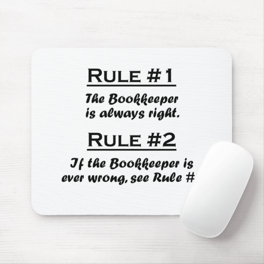 Regel boekhouder muismat (Met muis)