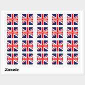 Regel Britannia! - Britse vlag Vierkante Sticker (Vel)