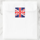 Regel Britannia! - Britse vlag Vierkante Sticker (Tas)