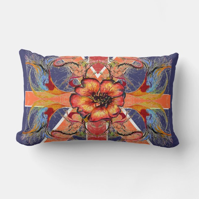 Regel Britannia Elegant Union Jack Fantasy Kussen (Voorkant)