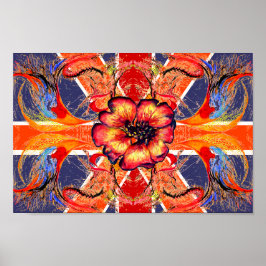 Regel Britannia Elegant Union Jack Fantasy Poster