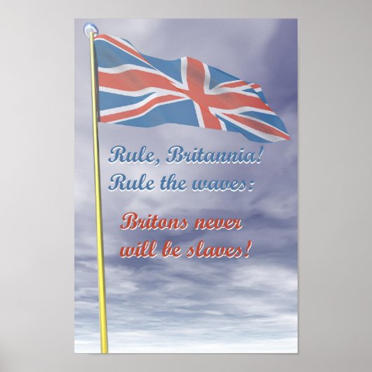 Regel Britannia Poster (Voorkant)