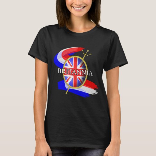 Regel Britannia Union Jack British ThMED Graphic T-shirt (Voorkant)