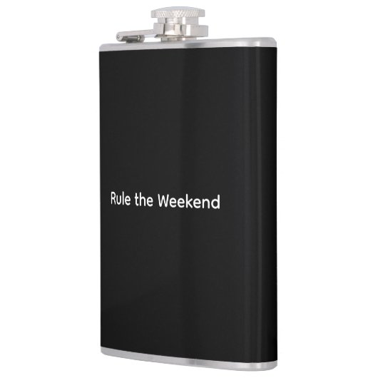 Regel de Weekend Vinyl Wrapped Flask Heupfles (Links)