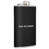 Regel de Weekend Vinyl Wrapped Flask Heupfles (Rechts)