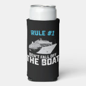 Regel één: val niet van de bootcruise seltzer blikjeskoeler (Seltzer Voorkant)