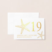 REGEL Elegant strand staaflijst FOLIE Kaarten (Voorkant met envelop)