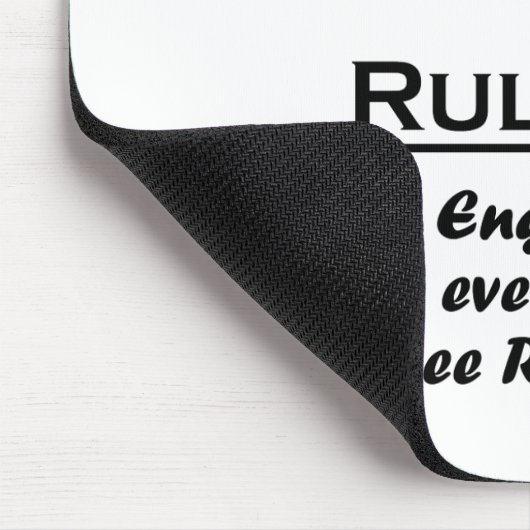 Regel Engels leraar Muismat (Hoek)