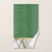 REGEL GROENE MARBLE GOLD BATHROOM TOWEL SET BAD HANDDOEK (Handdoek)