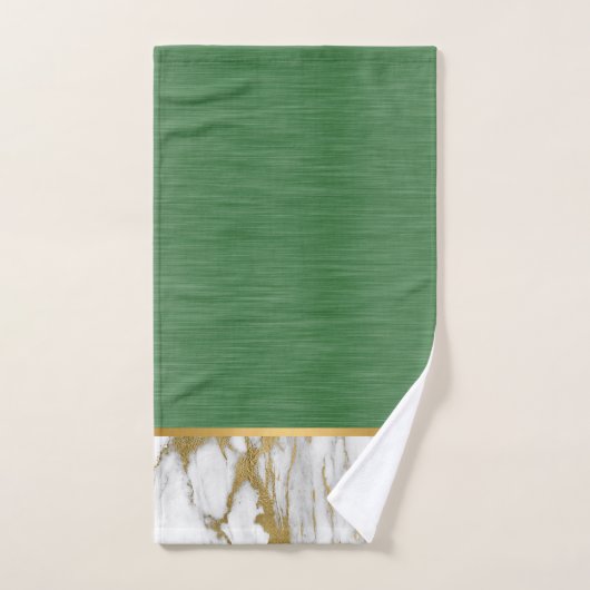 REGEL GROENE MARBLE GOLD BATHROOM TOWEL SET BAD HANDDOEK (Handdoek)