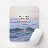 "Regel je geest of het zal je regeren" - Boeddha Muismat (Met muis)