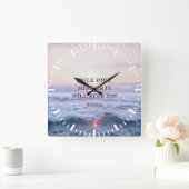 "Regel je geest of het zal je regeren" - Boeddha Vierkante Klok (Huis)