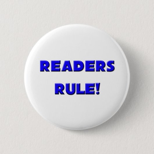 Regel lezers! ronde button 5,7 cm (Voorkant)