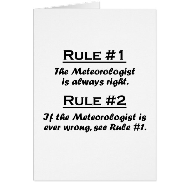 Regel Meteoroloog (Voorkant)