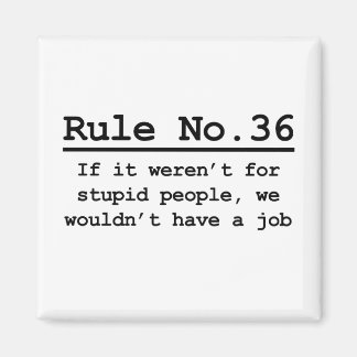 Regel nr. 36 magneet