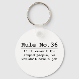 Regel nr. 36 sleutelhanger