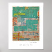 Regel nummer 1 abstracte kunst poster (Voorkant)