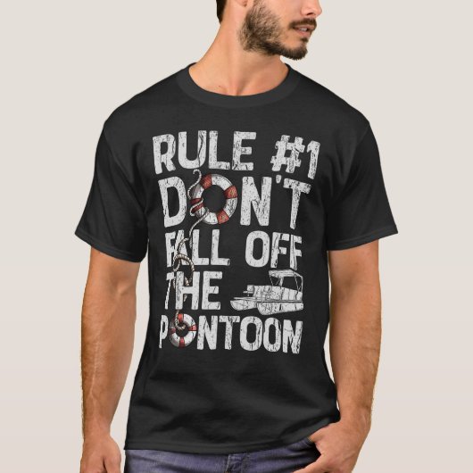 Regel nummer 1 Herfst niet van de pontonboot Funn T-shirt (Voorkant)