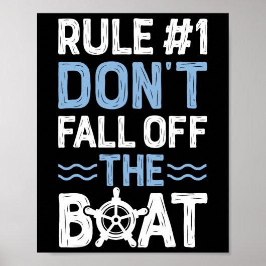 Regel nummer 1 Herfst niet van het cruiseschip Poster (Voorkant)