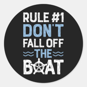 Regel nummer 1 Herfst niet van het cruiseschip Ronde Sticker