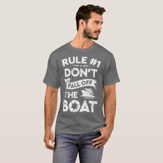 Regel nummer 1 Herfst van de boot t shirt niet (Voorkant volledig)