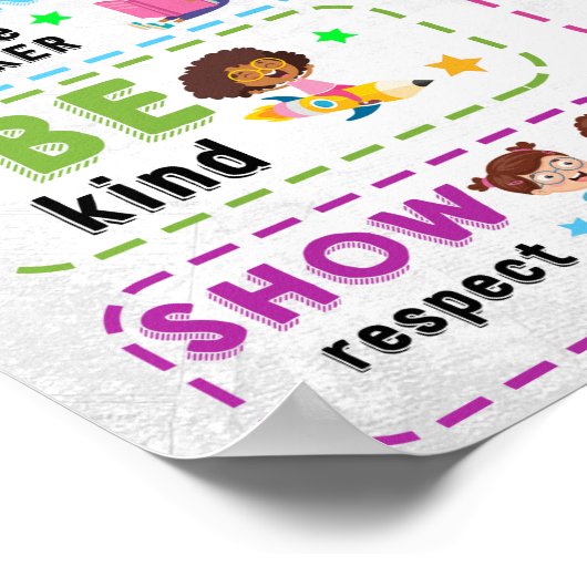 Regel Poster klaslokaal (Hoek)